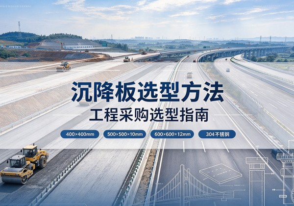 柳河沉降板选择方法